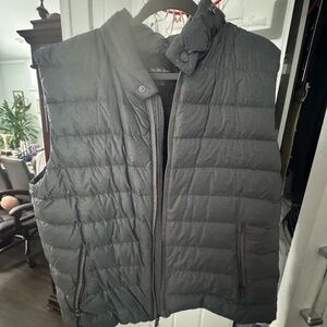 Saks Fifth Avenue Charcoal Puffer Vest